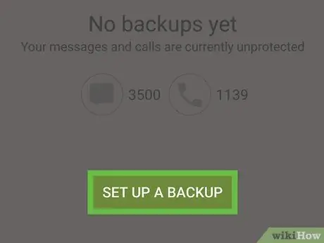 Backup de mensagens de texto no Android, etapa 8