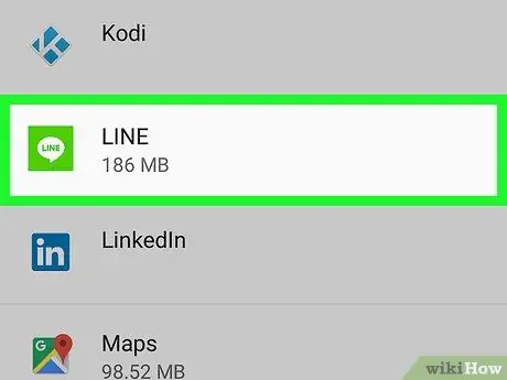 Odjava iz aplikacije Line na Androidu Korak 3