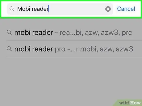 Maak Mobi -lêers oop op iPhone of iPad Stap 9