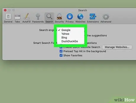 Αλλαγή μηχανής αναζήτησης Safari Βήμα 10
