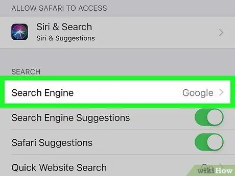 เปลี่ยน Safari Search Engine ขั้นตอนที่ 3