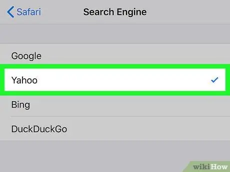 Change Safari Search Engine Step 4