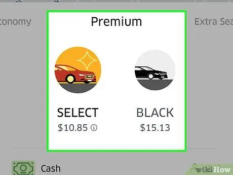 Выберите автомобиль Uber Шаг 8