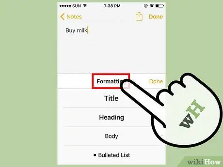 Mettre à niveau les notes de l'iPhone Étape 11