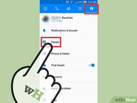 Synchroniser les contacts avec Facebook Messenger Étape 1