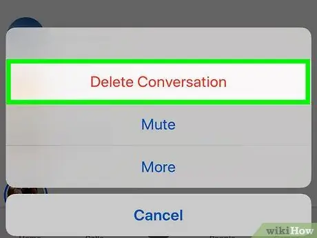 Slet Facebook -beskeder på en iPhone eller Android Trin 12