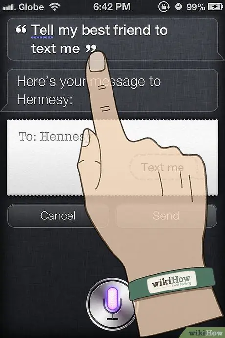 Folosiți Siri Pasul 6