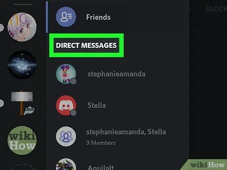 Hapus Pesan Langsung di Discord di Android Langkah 3