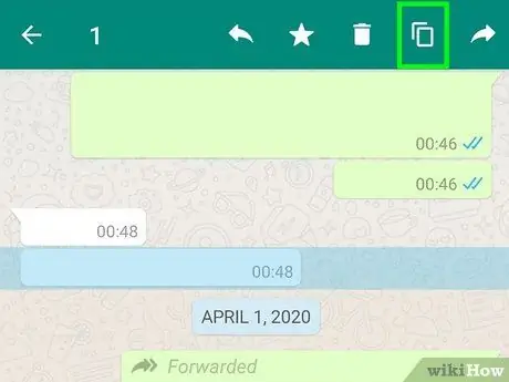 Copie uma mensagem do WhatsApp, etapa 8