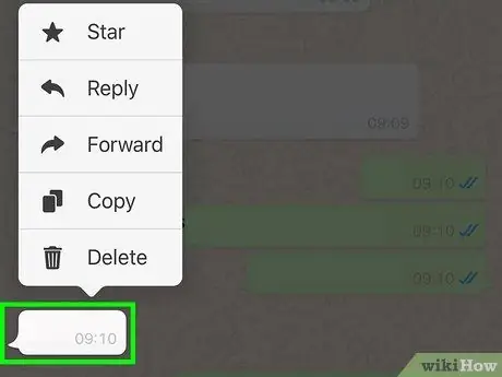 Copy a WhatsApp Message Step 3