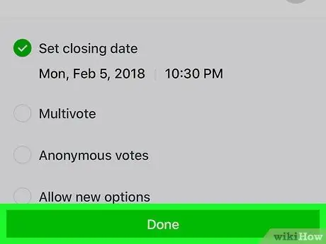 Membuat Polling di Aplikasi Line di iPhone atau iPad Langkah 10