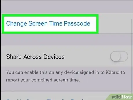 შეცვალეთ შეზღუდვის პაროლის პარამეტრები iPhone– ზე ნაბიჯი 3