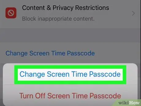 Baguhin ang Mga Setting ng Password ng Paghihigpit sa isang iPhone Hakbang 4