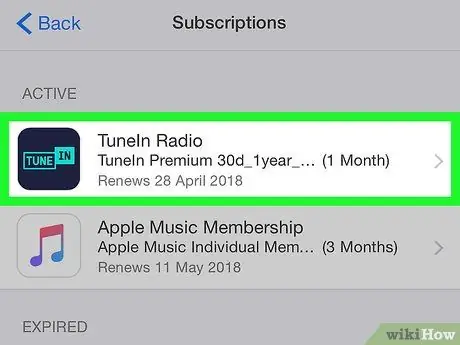 Отмена Tunein Radio на iPhone или iPad Шаг 7