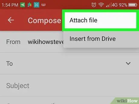 Ուղարկեք էլփոստի հավելվածներ Android- ում Քայլ 4