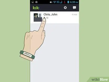 Delete Conversations on Kik Step 2