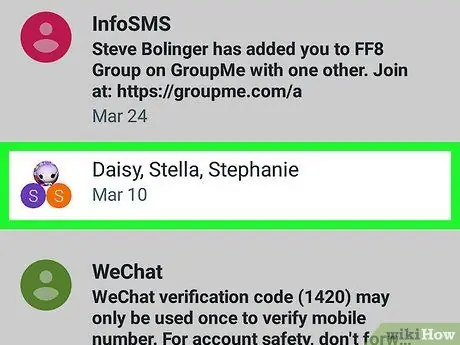 Leave a Group Text on Android Step 2