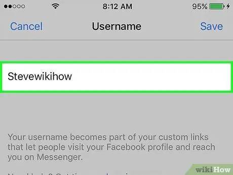 Baguhin ang Iyong Username sa Facebook Messenger Hakbang 6