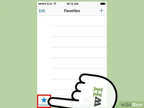 Create a List of Favorite Contacts on an iPhone Step 2