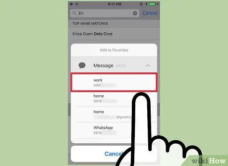 Create a List of Favorite Contacts on an iPhone Step 6