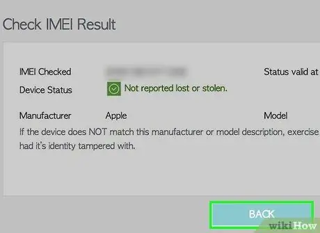 Compruebe si un iPhone es robado Paso 10