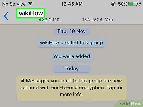 Dodajte ili uklonite administratora u grupni chat na WhatsApp -u, korak 10