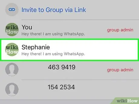 WhatsApp -da qrup söhbətinə bir idarəçi əlavə edin və ya silin 5 -ci addım