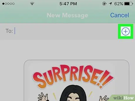 Skicka Bitmoji i text på iPhone eller iPad Steg 13