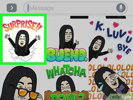 Pošaljite Bitmoji u tekstualnom obliku na iPhone ili iPad Korak 6