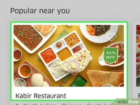 Uporabite UberEATS 5. korak