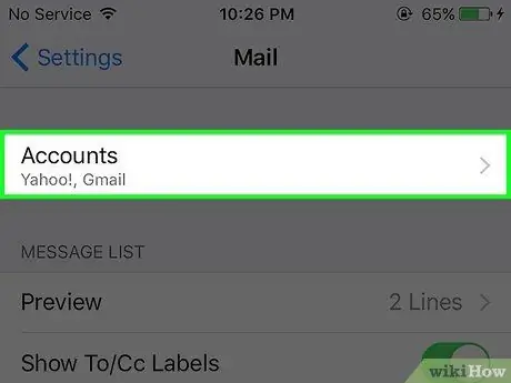 Log Out dari Mail di iPhone Langkah 3