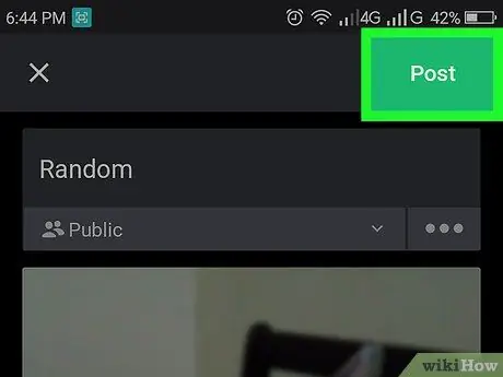 Publique varias imágenes en Reddit en Android Paso 6