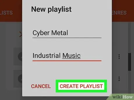 Créer une liste de lecture Google Play Music sur Android Étape 10