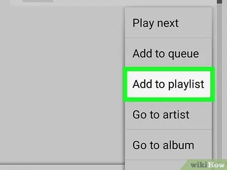 Crie uma lista de reprodução do Google Play Music no Android Etapa 13