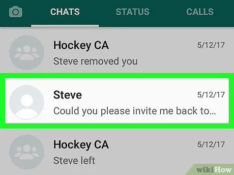 Savoir si quelqu'un vous a supprimé sur WhatsApp sur Android Étape 3