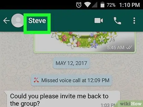 Ved, om nogen har slettet dig på WhatsApp på Android Trin 7