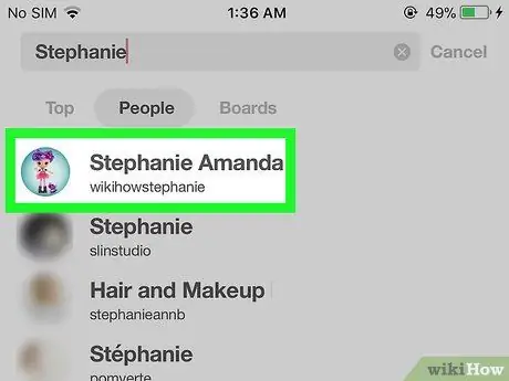 Find Friends on Pinterest on an iPhone or iPad Step 5