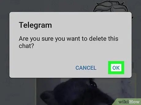 Ta bort kontakter på Telegram på Android Steg 12