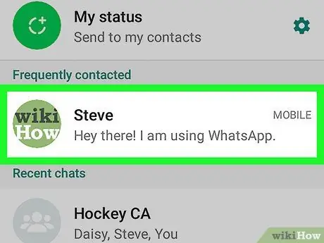 Použijte Bitmoji s WhatsApp na Androidu Krok 9