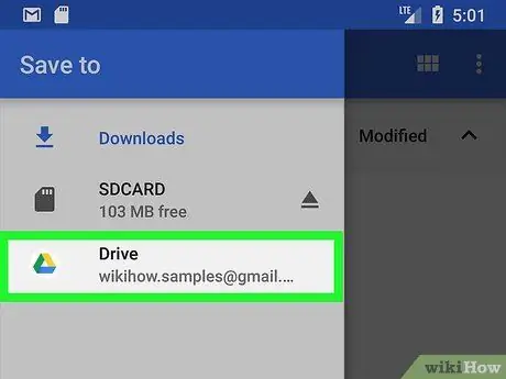 Sauvegarder les contacts sur Android Étape 13