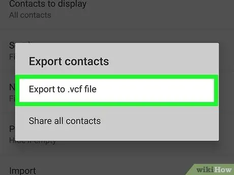 Sauvegarder les contacts sur Android Étape 14