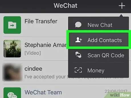 Alika marafiki kwenye WeChat Hatua ya 3