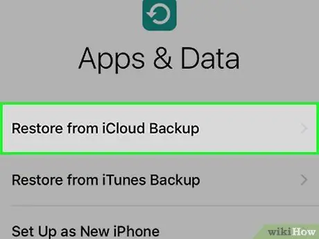 استعادة من iCloud الخطوة 22