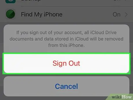 ออกจากระบบบัญชี Apple ID ของคุณบน iPhone ขั้นตอนที่ 4