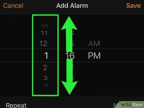 Configurar una alarma en el reloj de un iPhone Paso 4