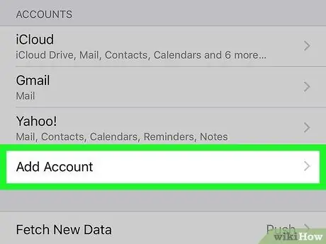 Synchroniser les contacts Outlook avec l'iPhone Étape 3