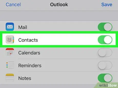 Outlook контактілерін iPhone -мен синхрондау 7 -қадам