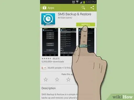 Guardar mensajes de texto en Android Paso 2