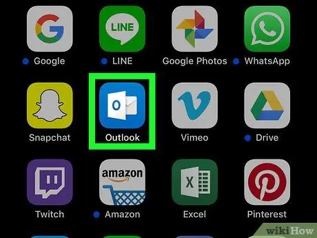Lägg till en brevlåda i Outlook på iPhone eller iPad Steg 1