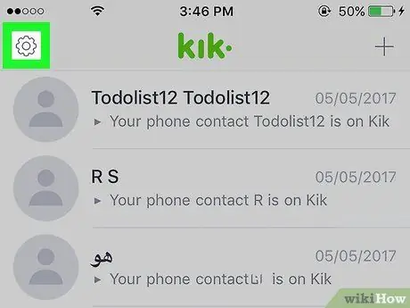 Blokir Orang di Kik Langkah 1